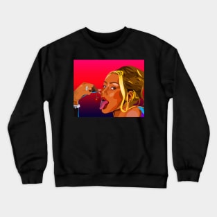 Iggy Azalea, Portrait Crewneck Sweatshirt